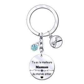 JRZDFXS Gift for Mum, Keyring, Mother's Day Gift, Birthday Gift, Family Gift, Mum Gift, Christening Gift, 5