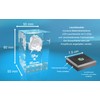 VIP-LASER 3D XL Glass Crystal Cuboid - Rose with Two