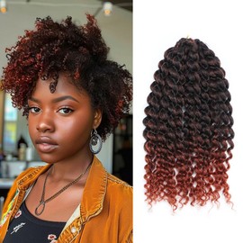 8 Inch Short Bob Passion Twist Curly Hair to make Bohemian Hair 3 small Bundles Kinky Curly Crochet Hair for Black Women Curly Braiding Hair Crochet Braids Hair (T350)