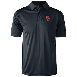 dunbrooke USC Trojans Edge Anti-Snag Polo, Black, Medium