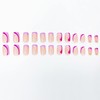 SINHOT Medium Press on Nails Square Fake Nails Squoval Acrylic