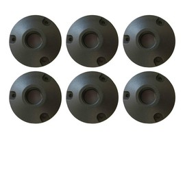 Best Pro Lighting 6 Pack Heavy Duty Cast Aluminum Round Base Mounting Bracket in Black