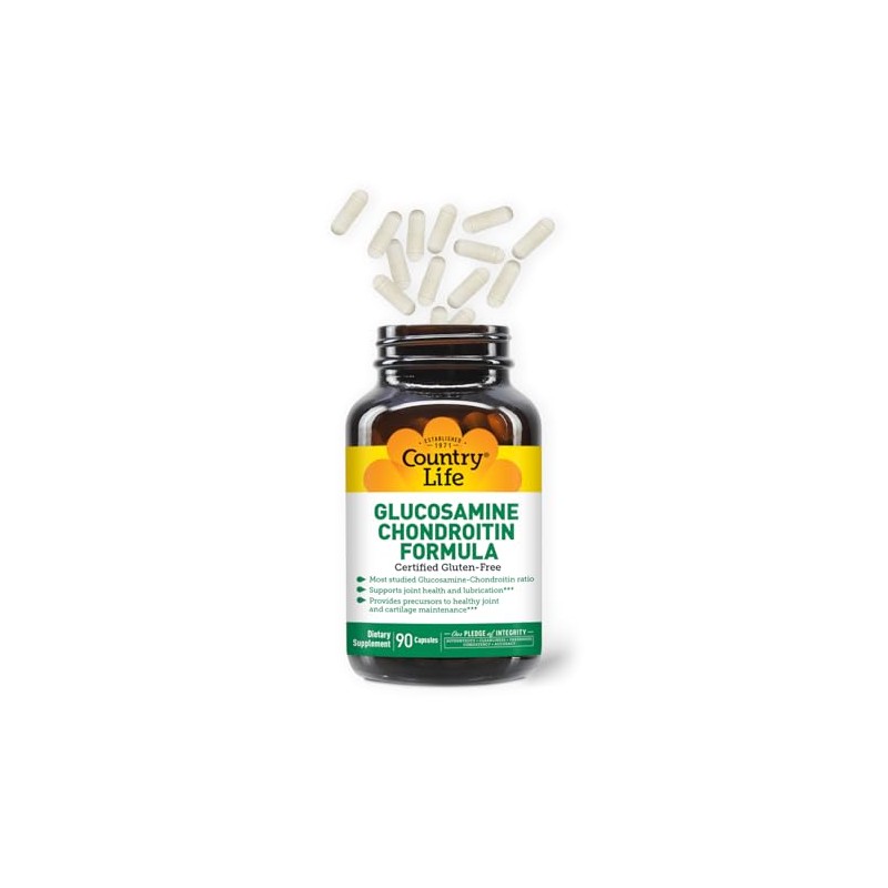 Glucosamine/Chondroitin Formula, 90 Caps by Country Life