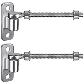 Insaga 10'' J Bolt Gate Hinge, Heavy Duty Gate Hinge for Wood Fence, One-Piece Molding Gate Hinge for Metal Gate, 304 Stainless Steel Welded Hinge for Farm Gate, 2Pack
