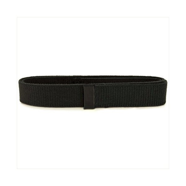 Vanguard NAVY BELT: BLACK COTTON WITH SEABEE BLACK TIP -