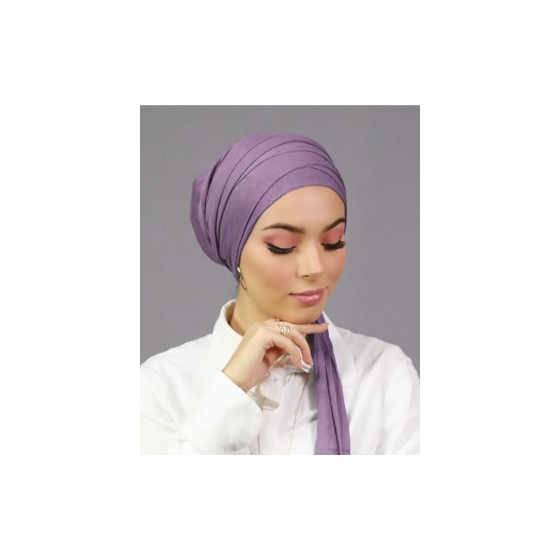 Turbante Hijab para envolver el capó cruzado para mujeres musulmanas