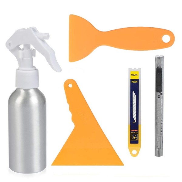 LATERN 5Pcs Window Film Application Kit, Autofenstertönungs-Tools Kit Vinyl-Rakel Komplett