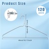 120 Pcs 16" Wire Hangers Bulk Metal Wire Hangers for