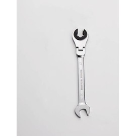 FLZOSPER 27mm Metric Fix Tubing Wrench，Flex-Head Gear Wrench, Ratcheting Fix Combination Wrench Spanner