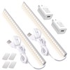 2Pack LED Under Cabinet Light LED Light Bar with USB