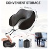 Memory Foam Hooded U-Shaped Travel Pillow – Detachable Cover for
