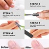 Cuticle Trimmer with Cuticle Pusher Professional Stainless Steel Cuticle Cutter