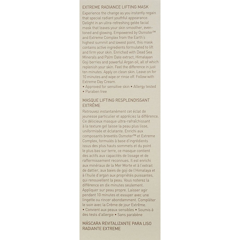 AHAVA Extreme Radiance Lifting Mask 75 ml