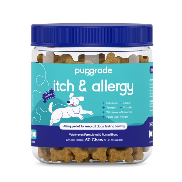 PupGrade Itch & Allergy Chew Supplement for Dogs Improved Immune