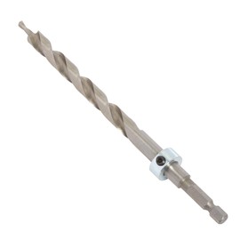 Trend HSS Pocket Hole Jig Drill Bit with Quick Release Hex Shank & Depth Setting Collar, 9.5mm, Drill Bit for Hardwoods & Softwoods, PH/DRILL/95Q