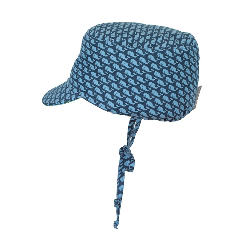 Sterntaler Baby Boys' Reversible Peaked Cap, Blue (Marine 300)