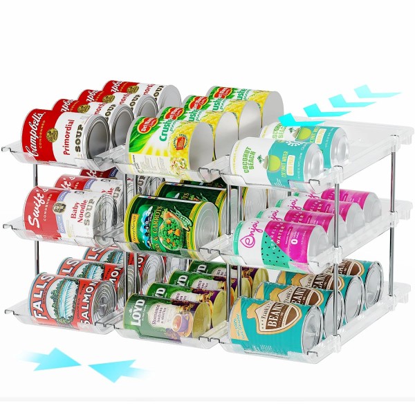 Oylik Can Organizer for Pantry, 3 Tiers Can Storage Rack,