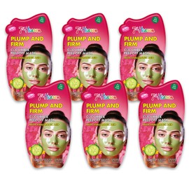 7th Heaven Cucumber Peel Off Face Mask with Hyaluronic Acid, Pack of 6 - Plump and Firm - All Skin Types