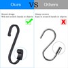 HONZUEN 12 Pack Heavy Duty S Hooks, Flat S Shaped