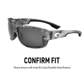 IKON LENSES Replacement Lenses For Costa Double Haul (Polarized) - Fits Costa Del Mar Double Haul Sunglasses (Violet)