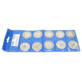 TMAX 10 pc Solid 1.5 Inch Diamond Coated Cutoff Wheel Disc 1/8 Inch Shank for Dremel and Other Rotary Tools