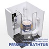 BESTHLS Foldable Bathtub Portable Soaking Bath Tub,Eco-Friendly Bathing Tub for