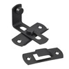sourcing map Sliding Door Lock, 90 Degree Stainless Steel Toggle