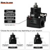 Adjustable Fuel Pressure Regulator Kit 3-110PSI AN10 Feed AN6 Return