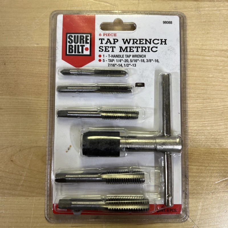 Sure Built 6-Piece Tap Wrench Set Metric 98088 (2 PACK)