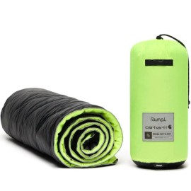 Rumpl New RUMPL X CARHARTT ORIGINAL PUFFY BLANKET 52 X 75 Black Lime Camping quilted