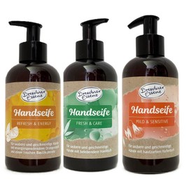 Dresdner Essenz Fresh & Care Mild & Sensitive Refresh & Energy Hand Soap Pack of 3 x 250 ml