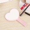 TBWHL Heart-Shaped Travel Handheld Mirror, Cosmetic Hand Mirror with Handle,