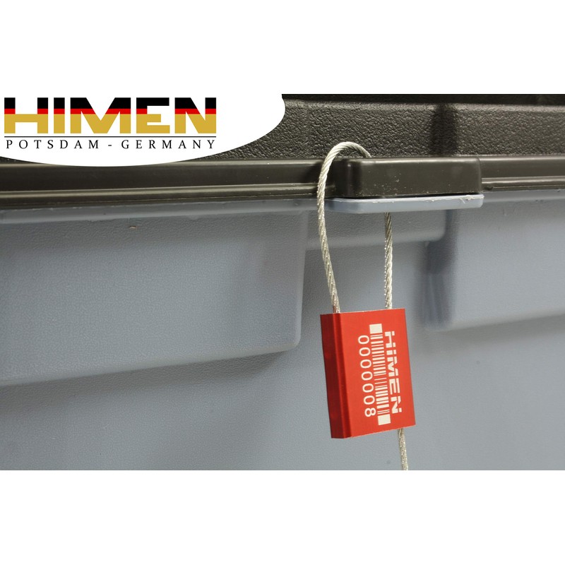 50x metal seals with wire rope by HIMEN | consecutively