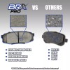 BRX PRO Rear Ceramic Brake Pads for 2006-2011 Mercury Milan