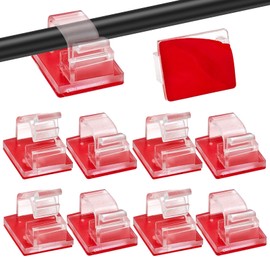 deegbbyi 60 Stück Aufsteckbare Kabelklemme, Kabelbefestigung Für Wand Drahtclip, Universeller Kabelclip für Kopfhörer Headset, Vielzwecke Kabelclips Kabelhalter, für Nachttisch, Schreibtisch,USB