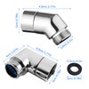 2pcs Shower Head Elbow Adapter Shower Arm Elbow Adapter for