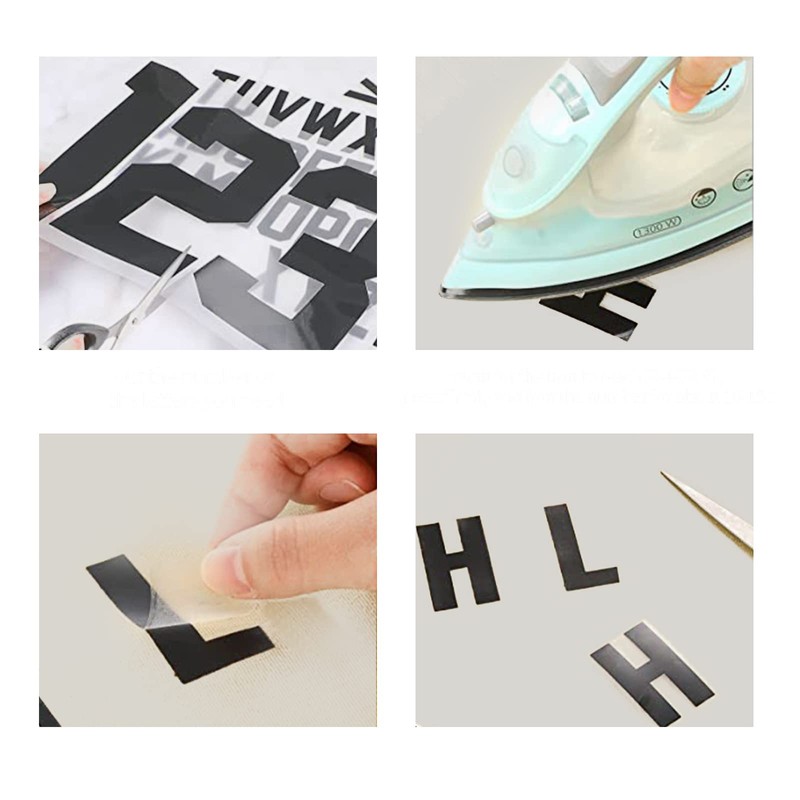 8 Inch 0-9 Iron On Numbers Transfers and 2 Inch