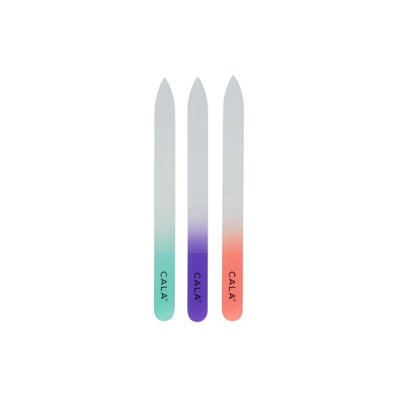 CALA - juego lima de uñas de cristal, 3 piezas