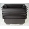 Yubonzai Japanese Heavy Duty Dark Brown Rectangular Plastic Bonsai Training