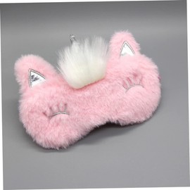 Beavorty 5sets Cartoon Plush Eye Mask for Kids Sleeping Mask for Girls Breathable Eye Patches for Dry Elastic Band Light Blocking 2pcs*5