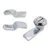 Cam Latch, Nonlocking, Chrome, Slotted Head