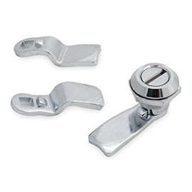 Cam Latch, Nonlocking, Chrome, Slotted Head