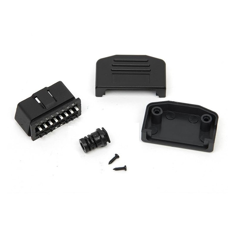 Talcols 2 Stück OBD2 16-Nadel Anschluss Diagnosewerkzeug Adapter Auto Zubehör