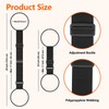 Pddgllut Luggage Connector Straps for Suitcases, Adjustable Travel Bungee for