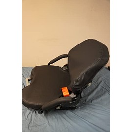 Durafit Seat Covers, Compatible with K&M SKU 8646/ Grammer MSG65/531 Forklift seat. Exact Fit Waterproof Seat Covers, Choose camo or Black Vinyl (Black)