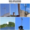 Guy Wire Ring, Heavy Duty Stainless Steel Adjustable 3 Way