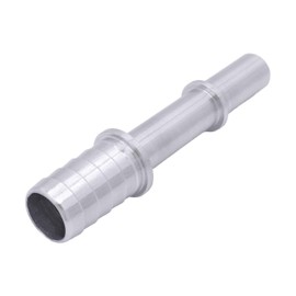 ICT Billet Quick Connect Male 3/8 Fuel Rail Hose to 1/2 Barb Adapter Fitting LS1 LM7 LR4 LQ4 LS6 L59 LQ9 LM4 L33 GM Oring Seal Billet Aluminum Natural Finish AN817-02-08BA