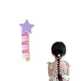 EZ PEACH Women's Hair Accessory, Star, Popular, Wire Pony; Hairwire, Arrangement Wire, Hairband, Mature Style, Simple, Stylish, Thin, Adjustable Arrangement, Children's Cord, Stylish (Purple)