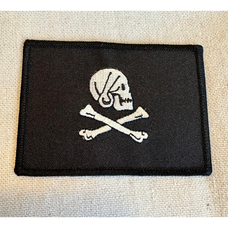 Jolly Roger Henry Every Flag Embroidered Patch Black White Pirate