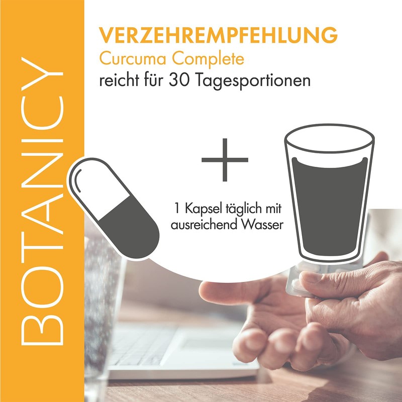 BOTANICY Curcuma Complete with Fenugreek - Contains 95% of all